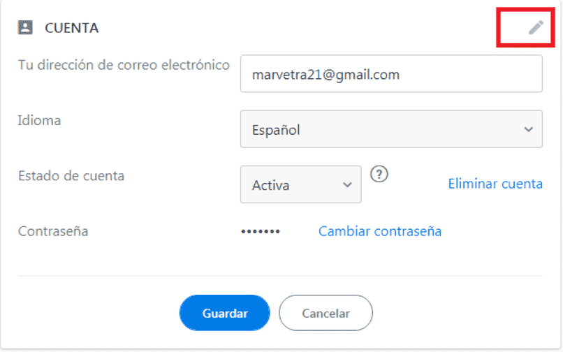 eliminar cuenta twoo 